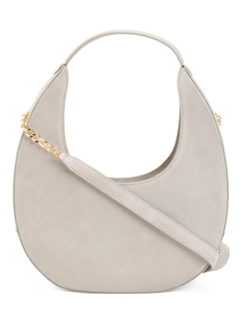 AMERAI Made In Italy Suede Crescent Moon Rem Crossbody